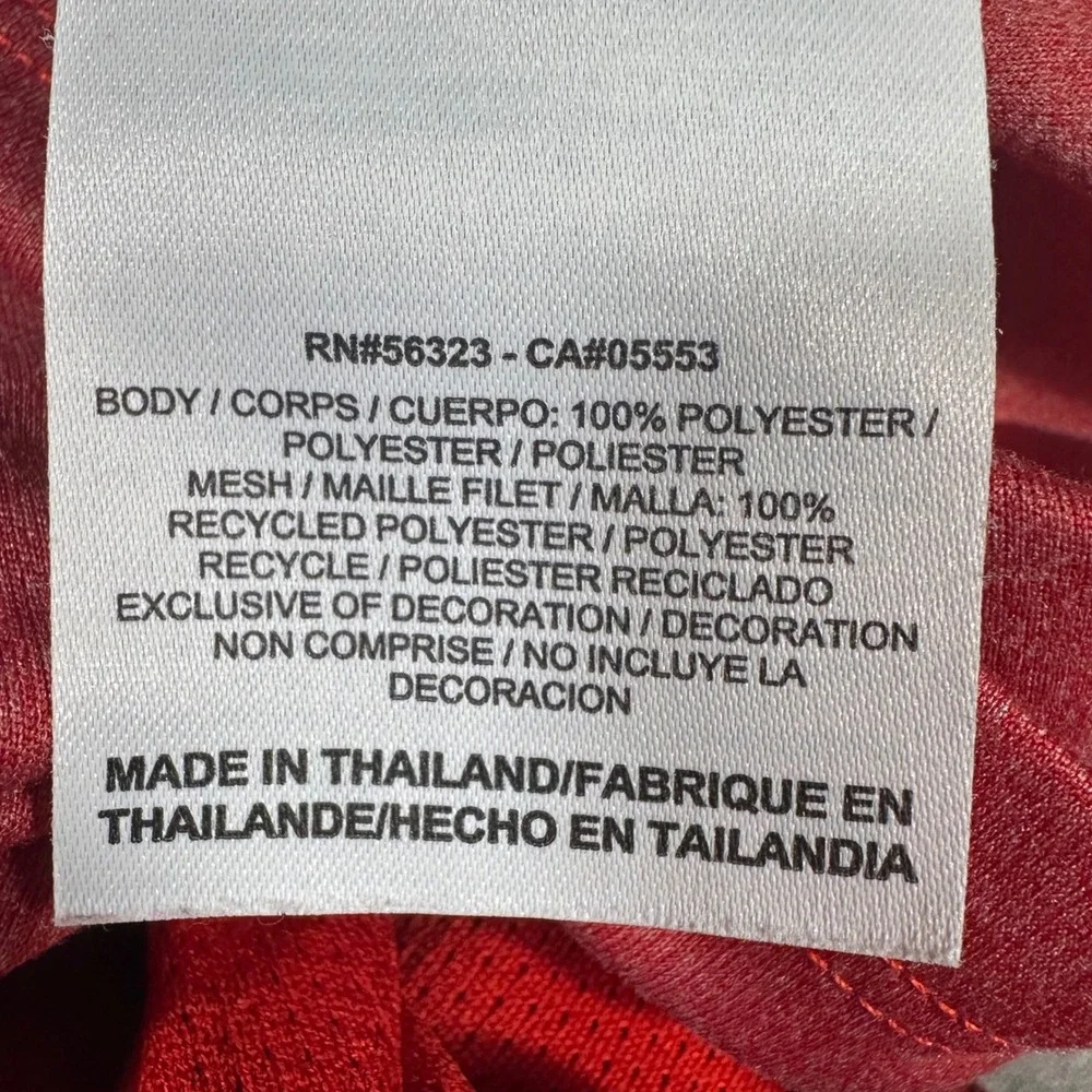 Nike Running Shirt Mens XL Red Dri-FIT Short Sleeve Heathered Top 451267-657